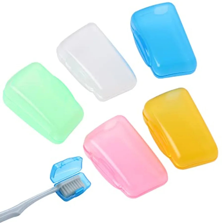 5 Pcs Toothbrush Covers - Portable Toothbrush Head Case Cover for Travel, Home, Office, Hotel, Outdoor