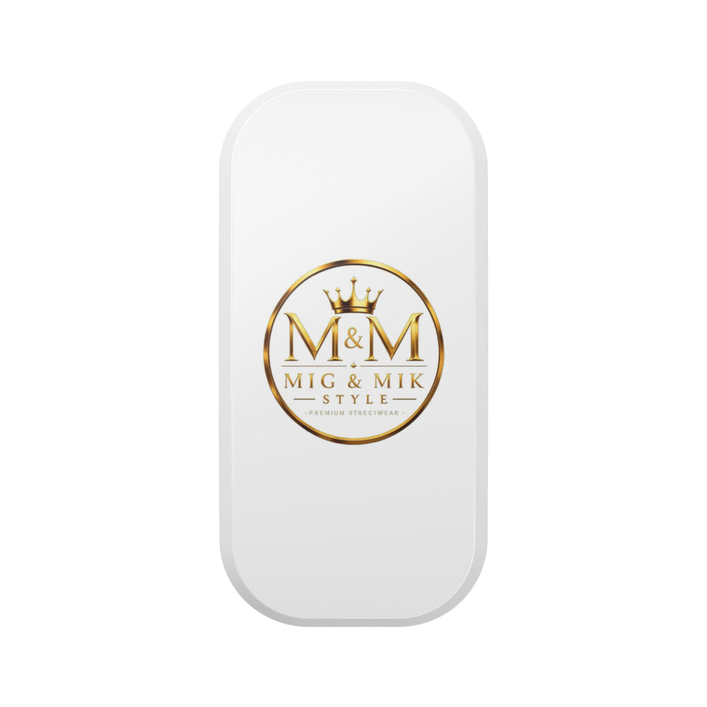 Clickit Phone Stand — M&M Mig & Mik Style Gold Logo Phone Grip & Kickstand