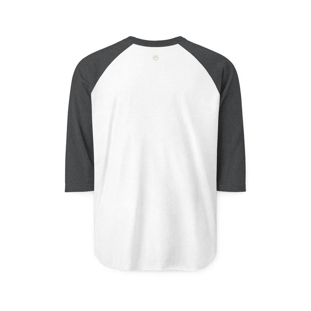 Raglan Shirt — Gold Crown Vintage Emblem Baseball Tee