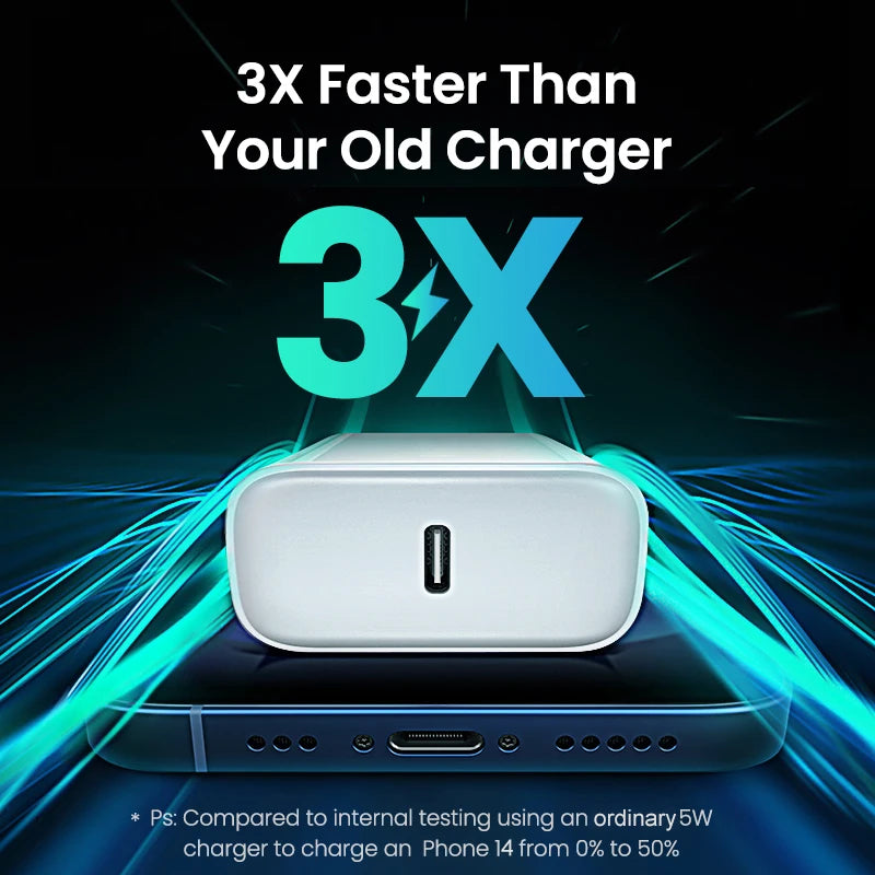 PD 30W Fast Charger For Apple iPhone 14 13 12 11 Pro Max 8 Plus XR X Fast Charging Type C Cable USB C Chargers Phone Accessories
