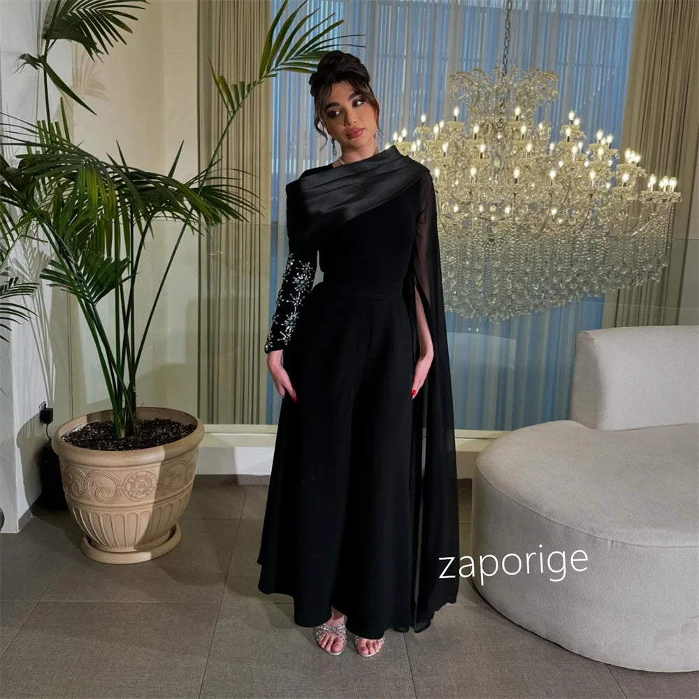 Customized Sparkle Pleat Sequined Pattern A-line Boat Neck Midi Dresses Bespoke Occasion Matching Simple