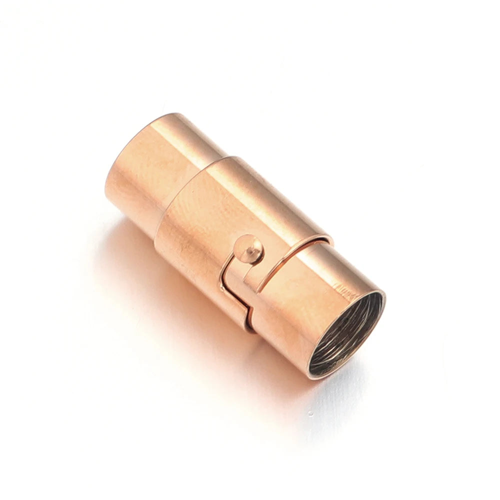 Stainless Steel Strong Magnetic Clasps Leather Cord End Clasps Hooks Connectors For DIY Jewelry Making Bracelet Necklace