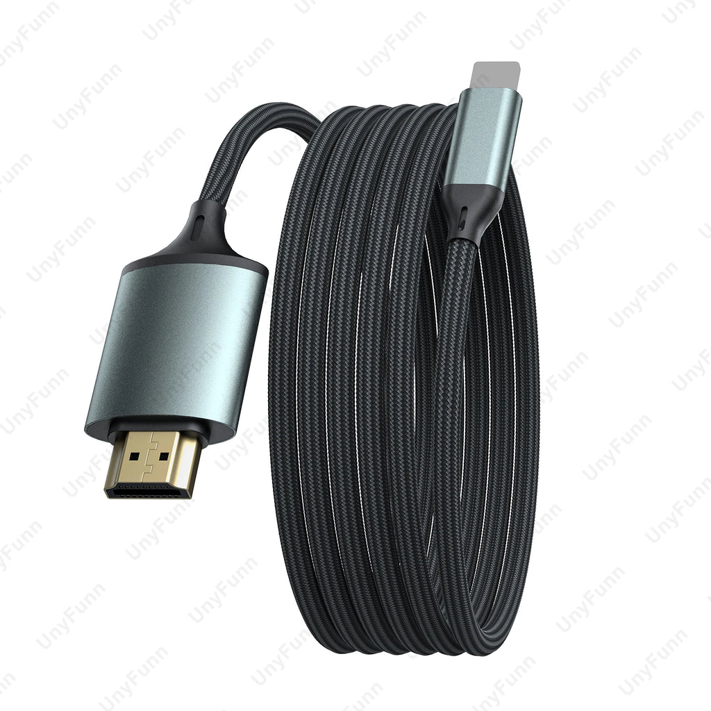 HDTV Cable for iPhone to TV, Lighting to HDTV Adapter Connector for iPhone14, 13, 12, 11 TV Output with 1080P HD Display 6.56FT