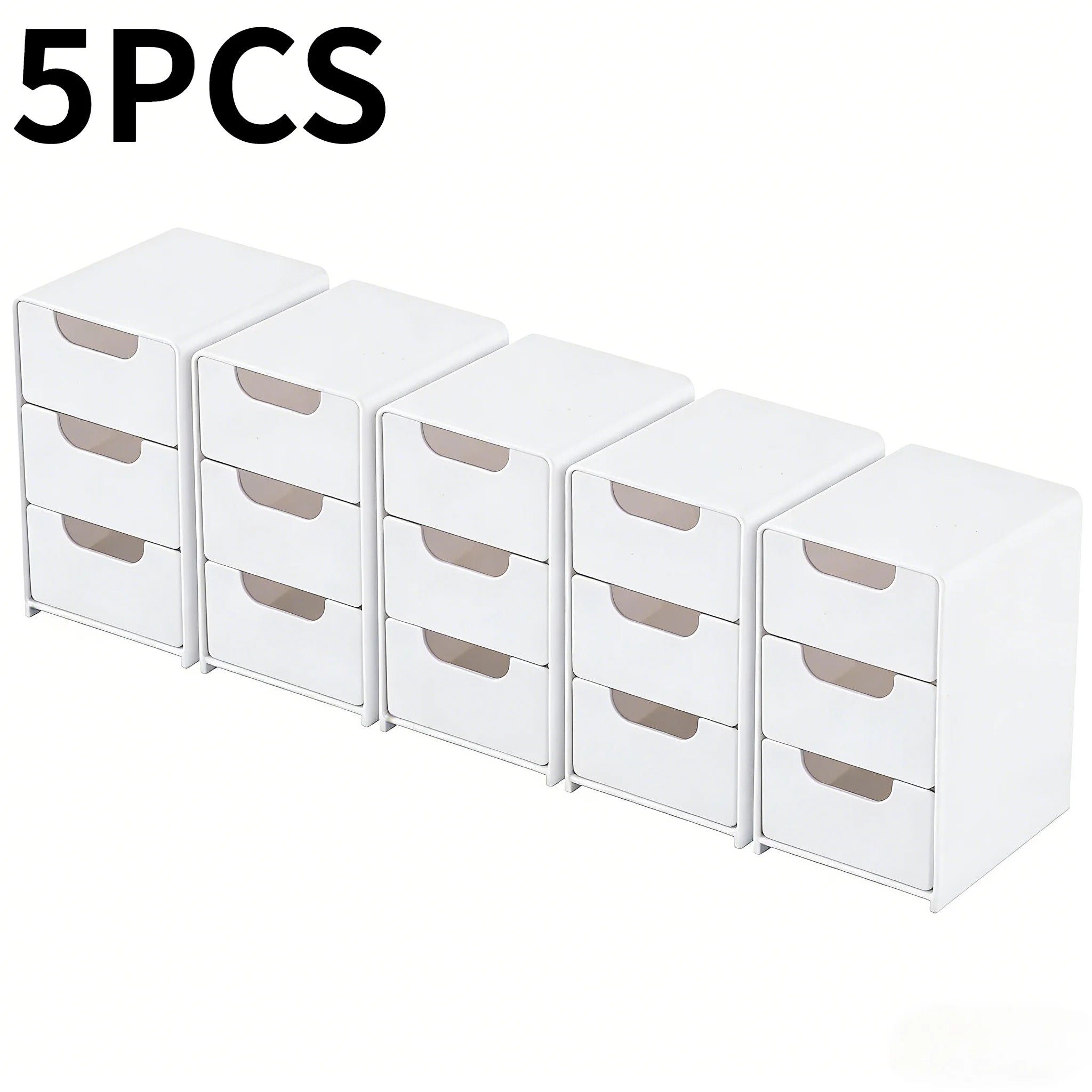 3-Tier Desk Organizer Storage Drawers Is Suitable for Stationery, Jewelry and Cosmetics Storage Portable Partition Box