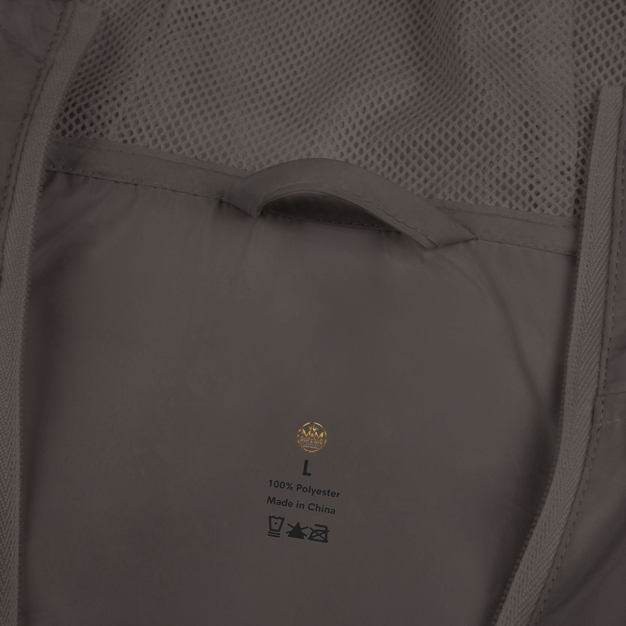 Crown Logo Windbreaker Jacket — White Luxury Monogram Shell