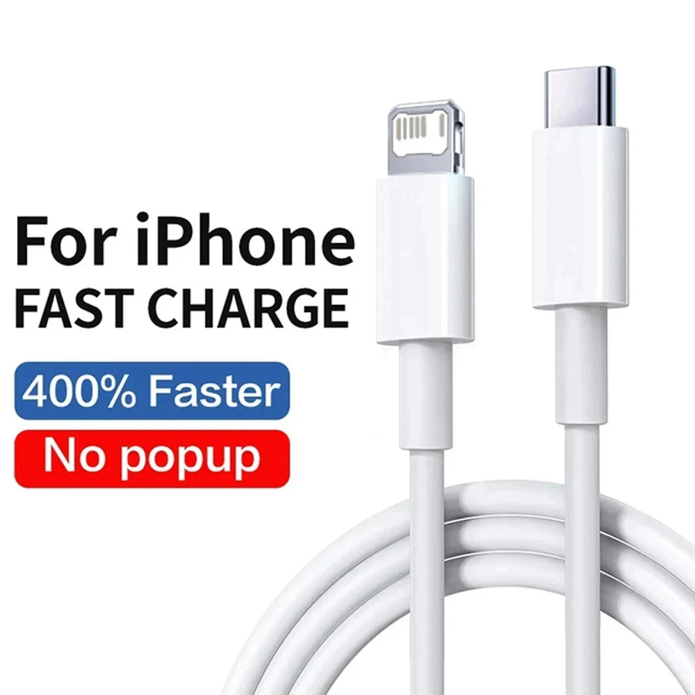 PD 30W Fast Charger For Apple iPhone 14 13 12 11 Pro Max 8 Plus XR X Fast Charging Type C Cable USB C Chargers Phone Accessories