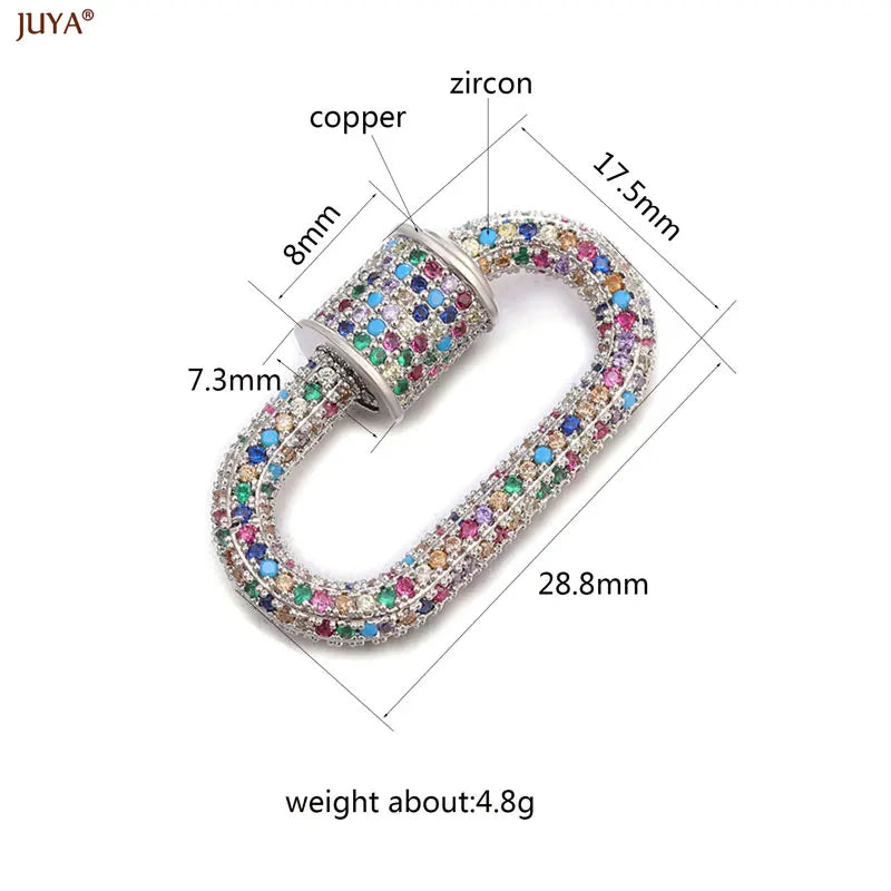 MIG & MIK STYLE™ Luxury Pavé Zircon Carabiner Clasp