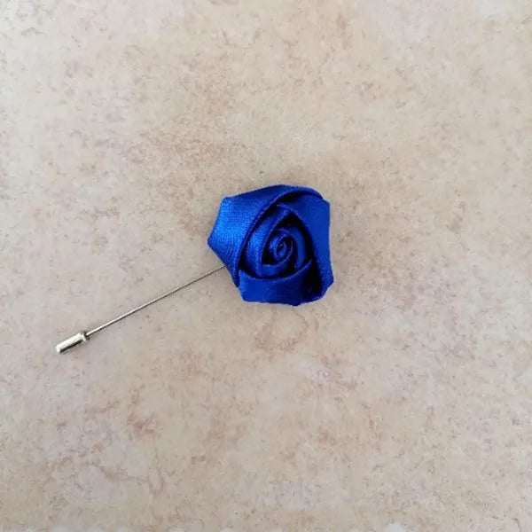Men Boutonnieres for Wedding Groom Corsage Lapel Pins Ribbon Roses Flower Mensuit Buttonhole Brooch Marriage Accessories
