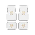 MIG & MIK STYLE Car Floor Mats – White Gold Logo (Set of 4)