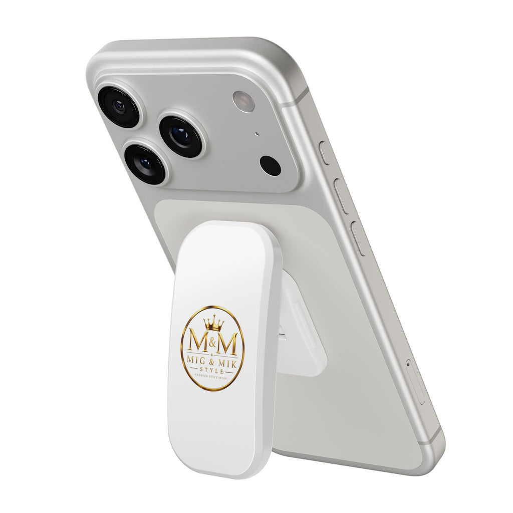 Clickit Phone Stand — M&M Mig & Mik Style Gold Logo Phone Grip & Kickstand