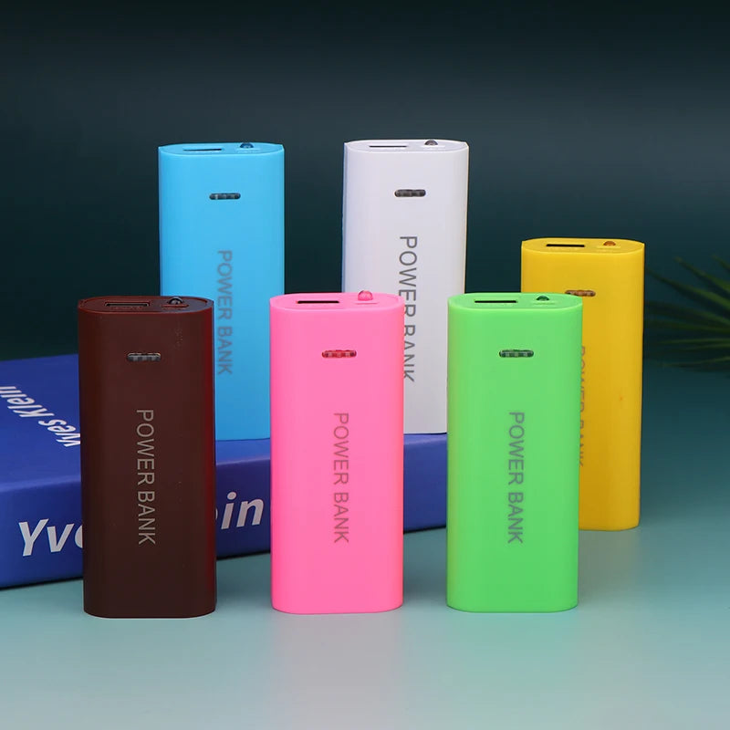 ⭐ Portable Power Bank Case DIY 2Cell 18650 Battery Box For Smart Phone Charge 5V 1A For 18650 Battery With Indicator Light
