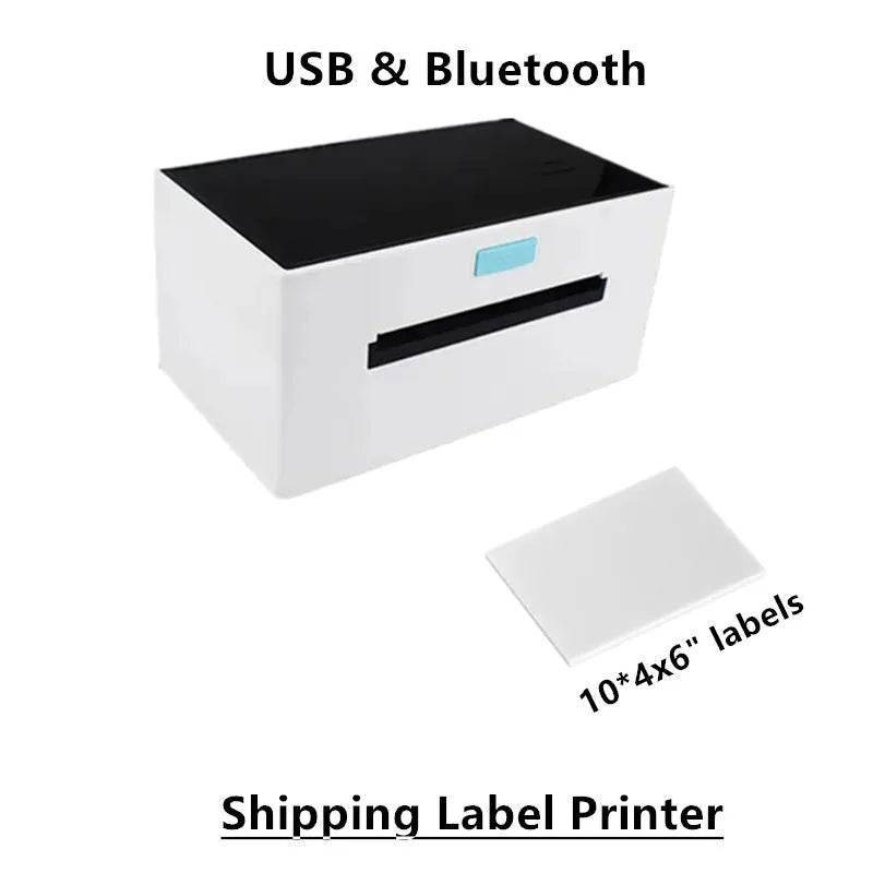 ZJ9220 Bluetooth Thermal Label Printer Wireless 4x6 Shipping Label Printer Compatible with iPhone Android Mac OS Windows