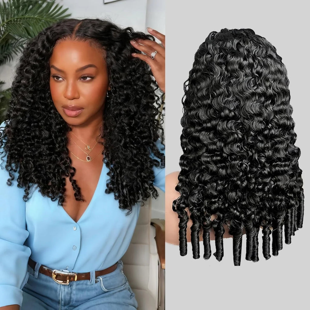 MIG & MIK STYLE™ Deep Wave HD Lace Front Human Hair Wig