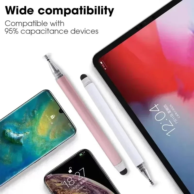 3-1Pcs Tablet Mobile Phone Universal 2 IN 1 Capacitive Stylus Pen Drawing Pens for IPhone Android All Capacitive Touch Screens