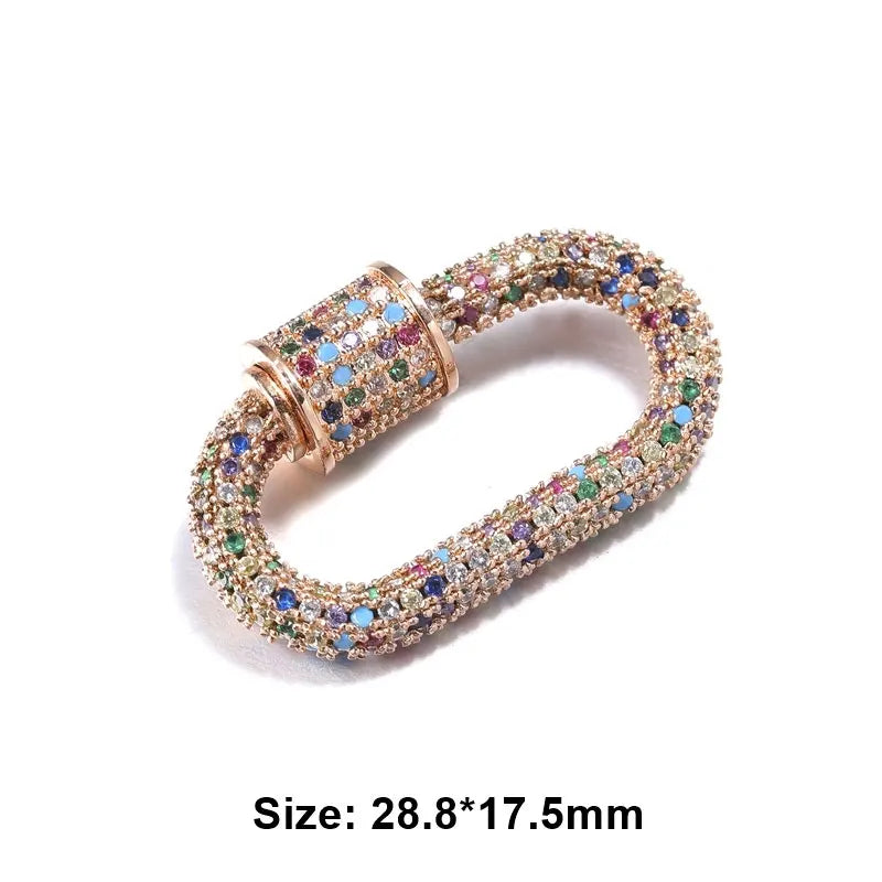 MIG & MIK STYLE™ Luxury Pavé Zircon Carabiner Clasp