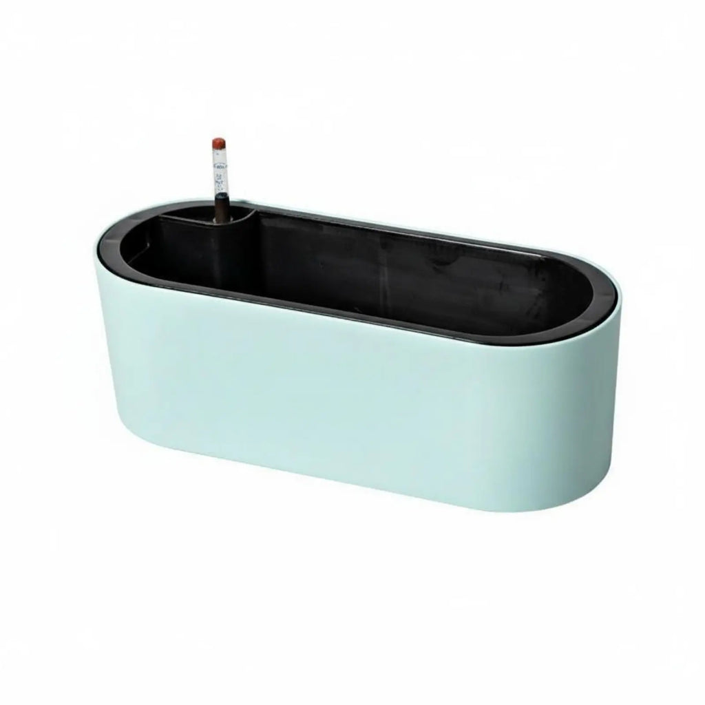 Rectangular Flower Pot with Legs Wall-Mountable Rectangular Hanging Planter Hanging Railing Planter Minimalist Design for Office