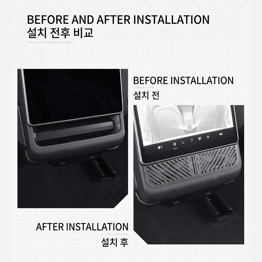 Snap On Air Outlet Grille Protection Rear AC Vent Cover For Tesla New Model Y L YL Juniper 3 Highland 2026 Long Wheelbase LWB