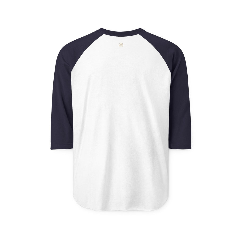 Raglan Shirt — Gold Crown Vintage Emblem Baseball Tee