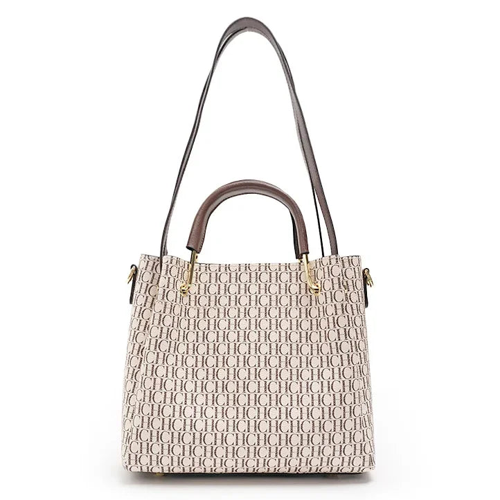 MIG & MIK STYLE™ Classic Monogram Print Shoulder Handbag