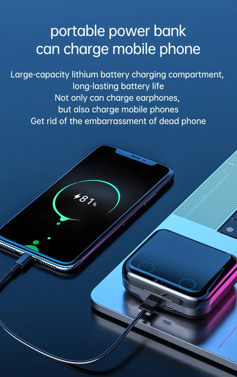 for Samsung Galaxy S24 Ultra S23 S25+ TWS Bluetooth Headphones With  Wireless Earphone 9D Stereo Sports Four Earbuds Headsets