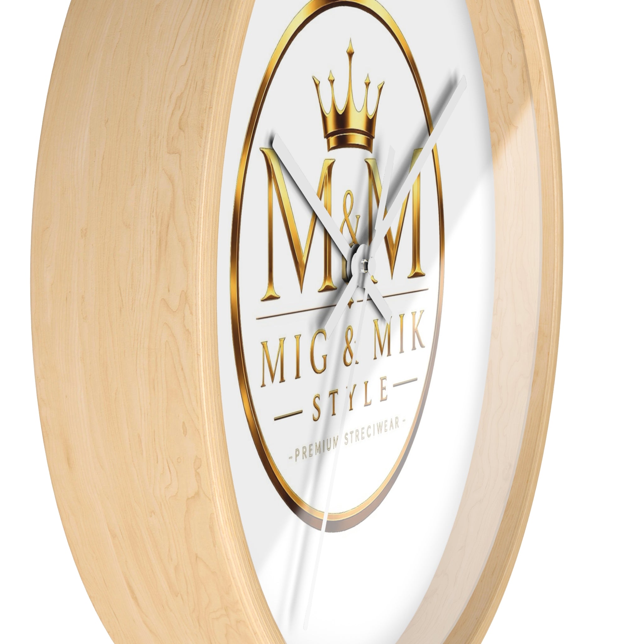 MIG & MIK STYLE Luxury Wooden Wall Clock - Premium Home & Office Decor