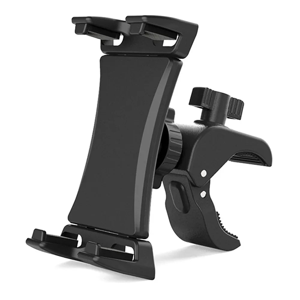 Clamp Tablet Holder for Indoor Exercise Equipment Bike Phone Bracket Mount for iPad Pro 12.9 Air Mini Galaxy Tabs iPhone 4.7-13”