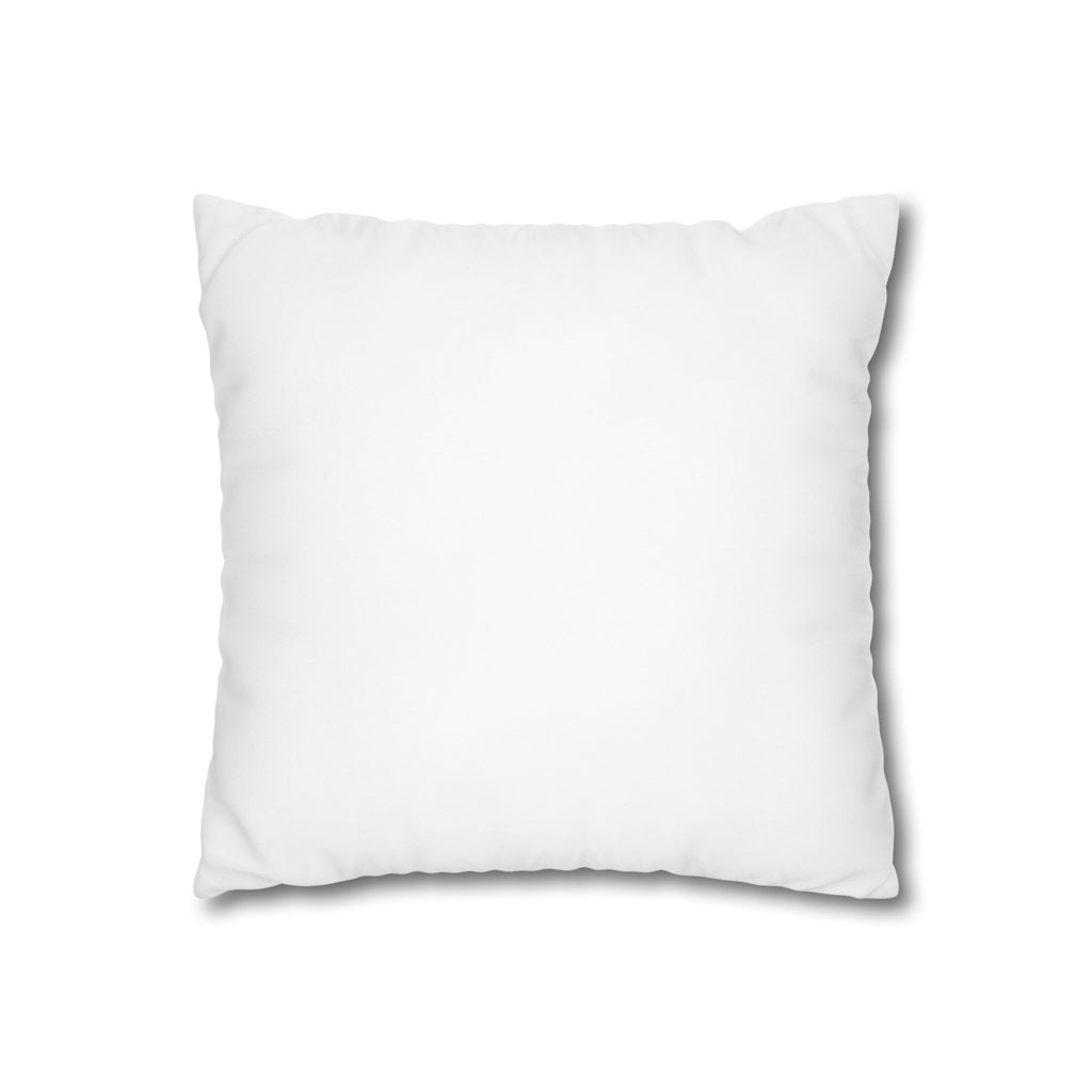 M&M Mig & Mik Gold Crown Decorative Pillowcase — Square Poly Canvas Throw Pillow Cover