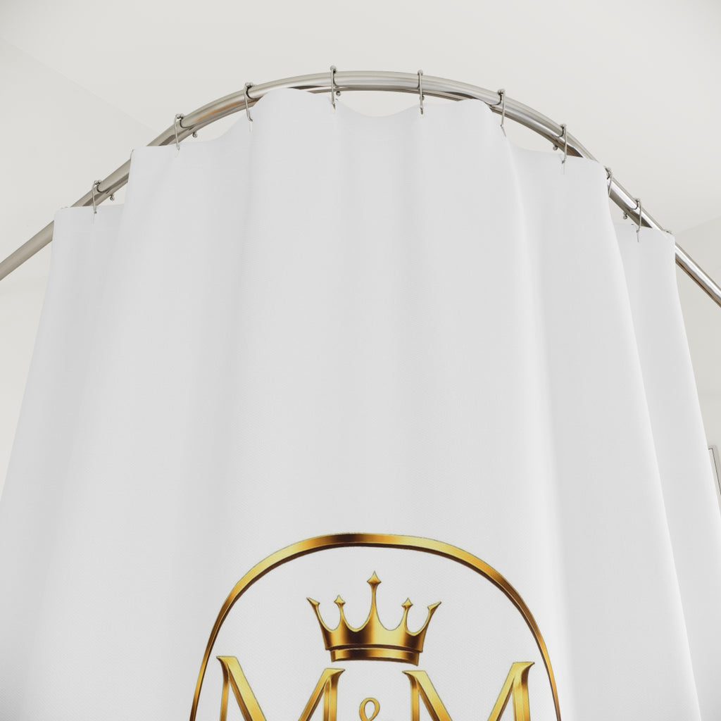 Luxury Gold Crest Shower Curtain — M&M Mig & Mik Style