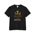 MM Mig & Mik Style Logo T-Shirt — "More Than Fashion" Gold Crest Tee