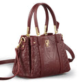 MIG & MIK STYLE™ Monogram Embossed PU Leather Tote Bag