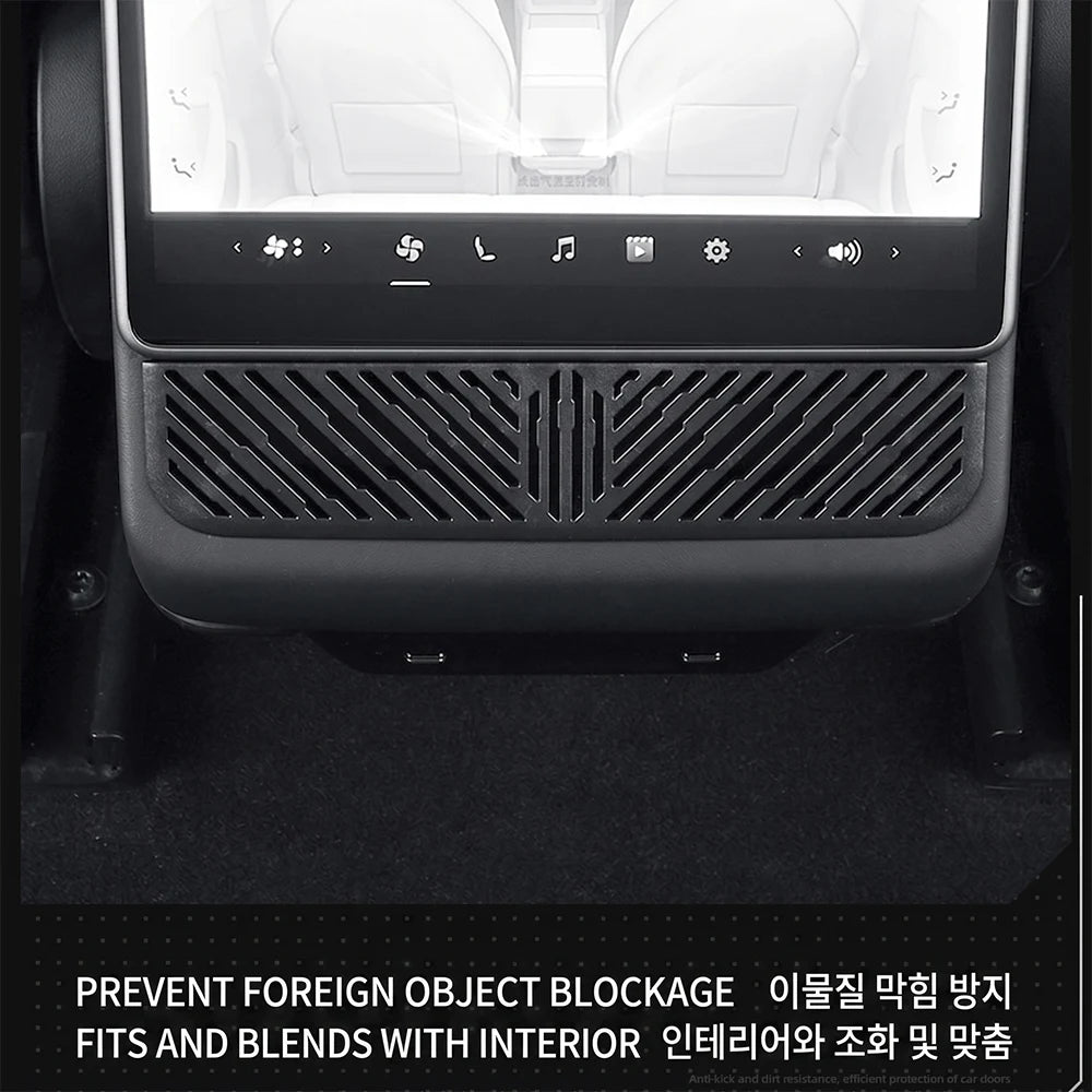 Snap On Air Outlet Grille Protection Rear AC Vent Cover For Tesla New Model Y L YL Juniper 3 Highland 2026 Long Wheelbase LWB