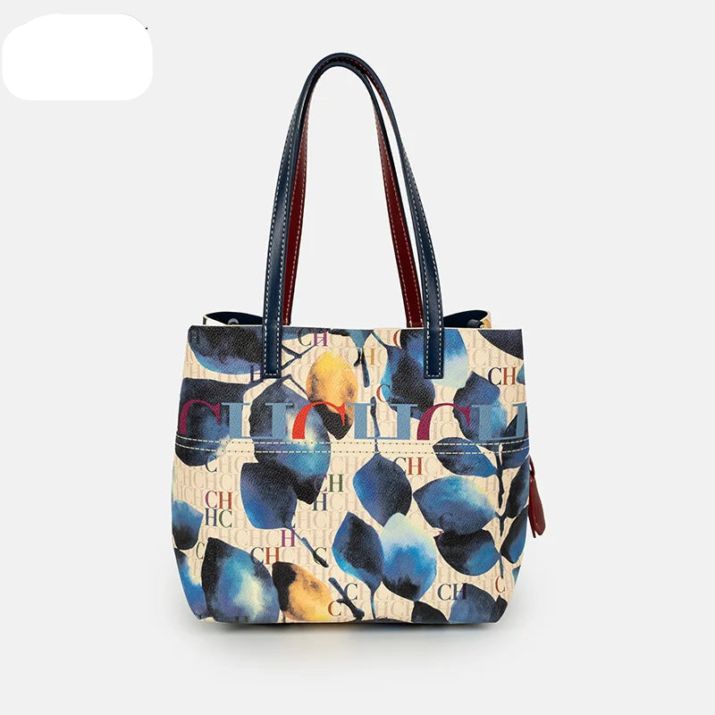 MIG & MIK STYLE™ Multicolor Monogram Tote Bag
