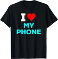 Funny Using Smart Phone on The Toilet Cell Mobile Phone T-Shirt Short-sleev Summer Fashion Tee Casual Streetwear Tops