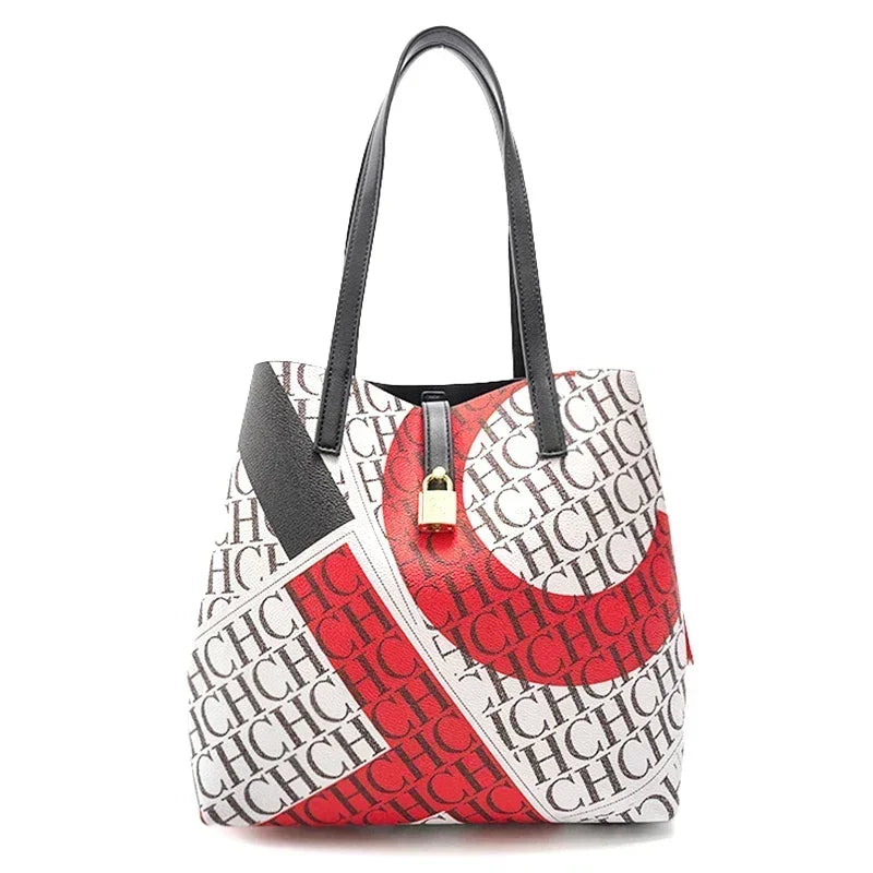MIG & MIK STYLE™ Letter Pattern Large Capacity Tote Bag