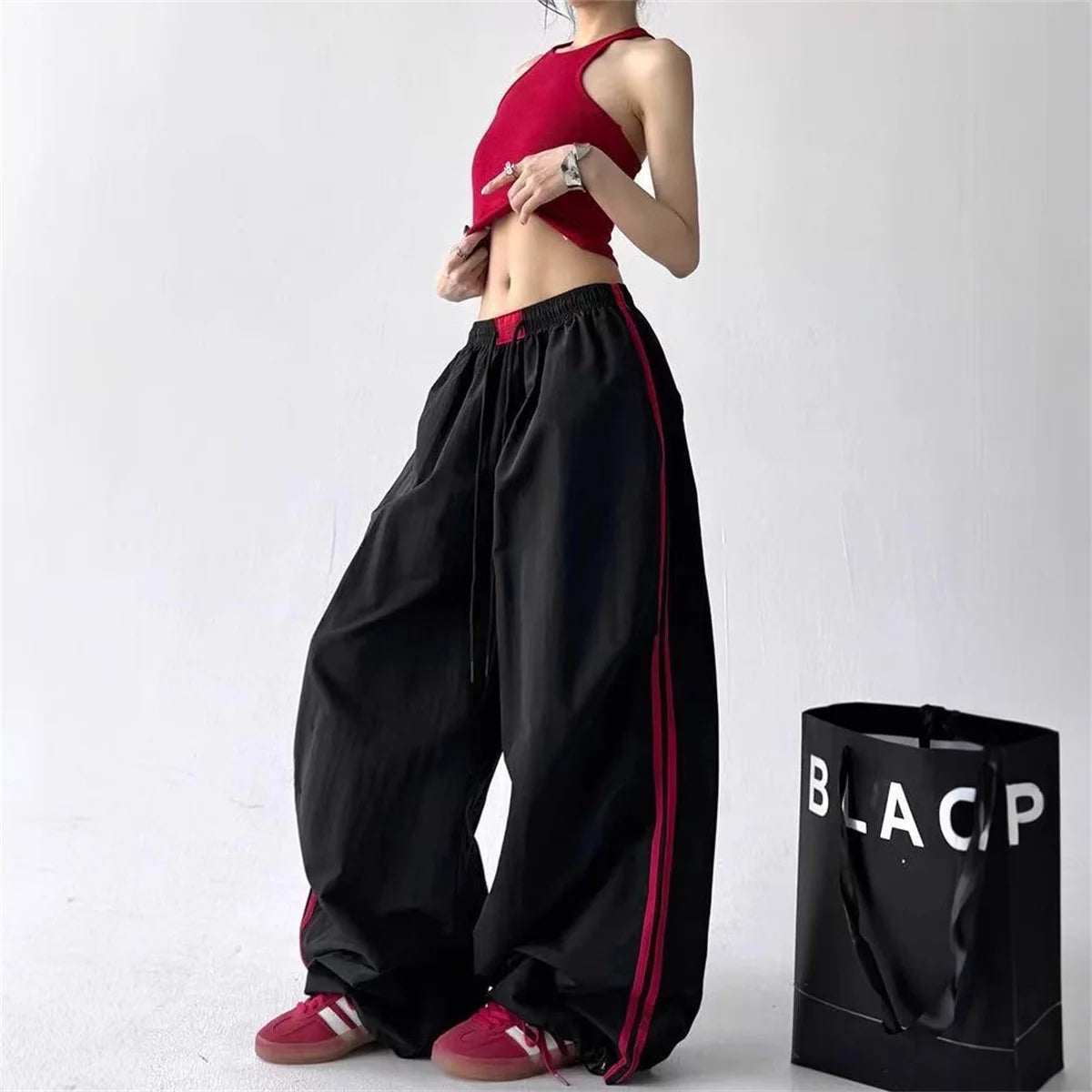 MIG & MIK STYLE™ Vintage Cargo Wide Leg Joggers