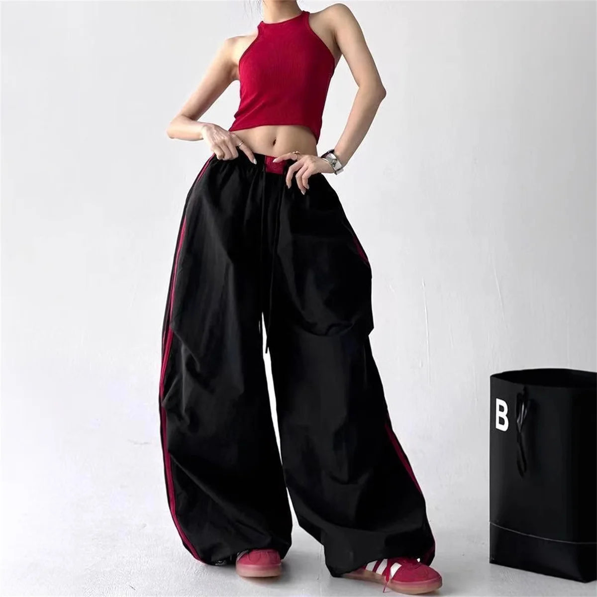 MIG & MIK STYLE™ Vintage Cargo Wide Leg Joggers
