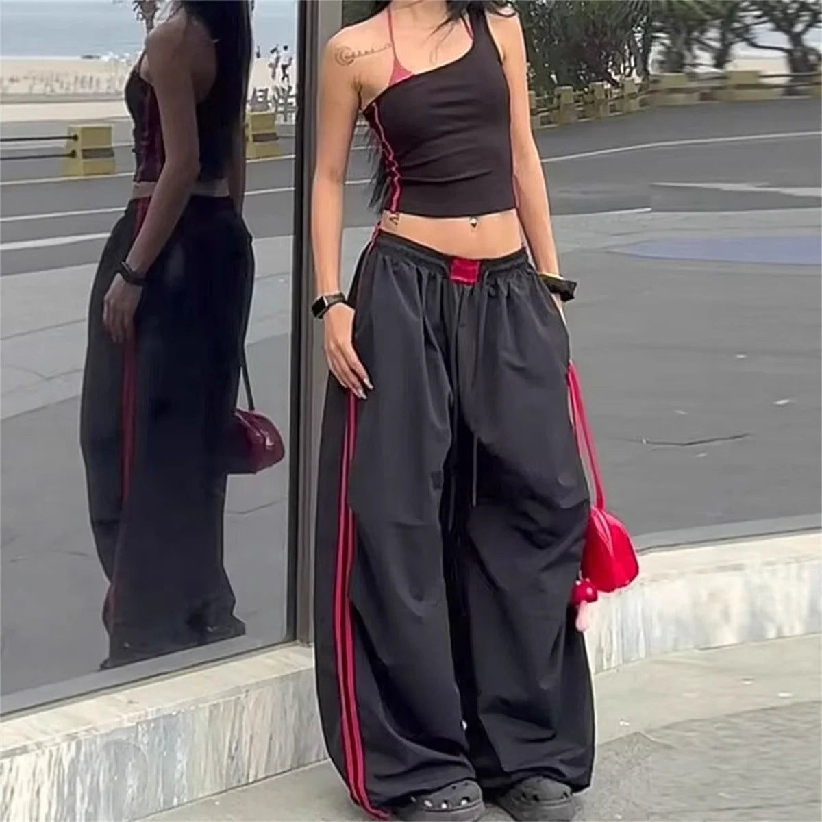 MIG & MIK STYLE™ Vintage Cargo Wide Leg Joggers