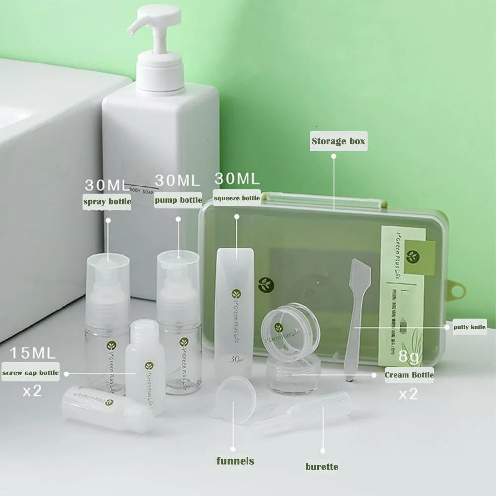 10pack Travel Bottles for Toiletries,Leak Proof Travel Size Containers Kit Portable Refillable Travel Accessories,Conditioner,