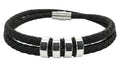Leather Bracelet with Beads (Engraving)