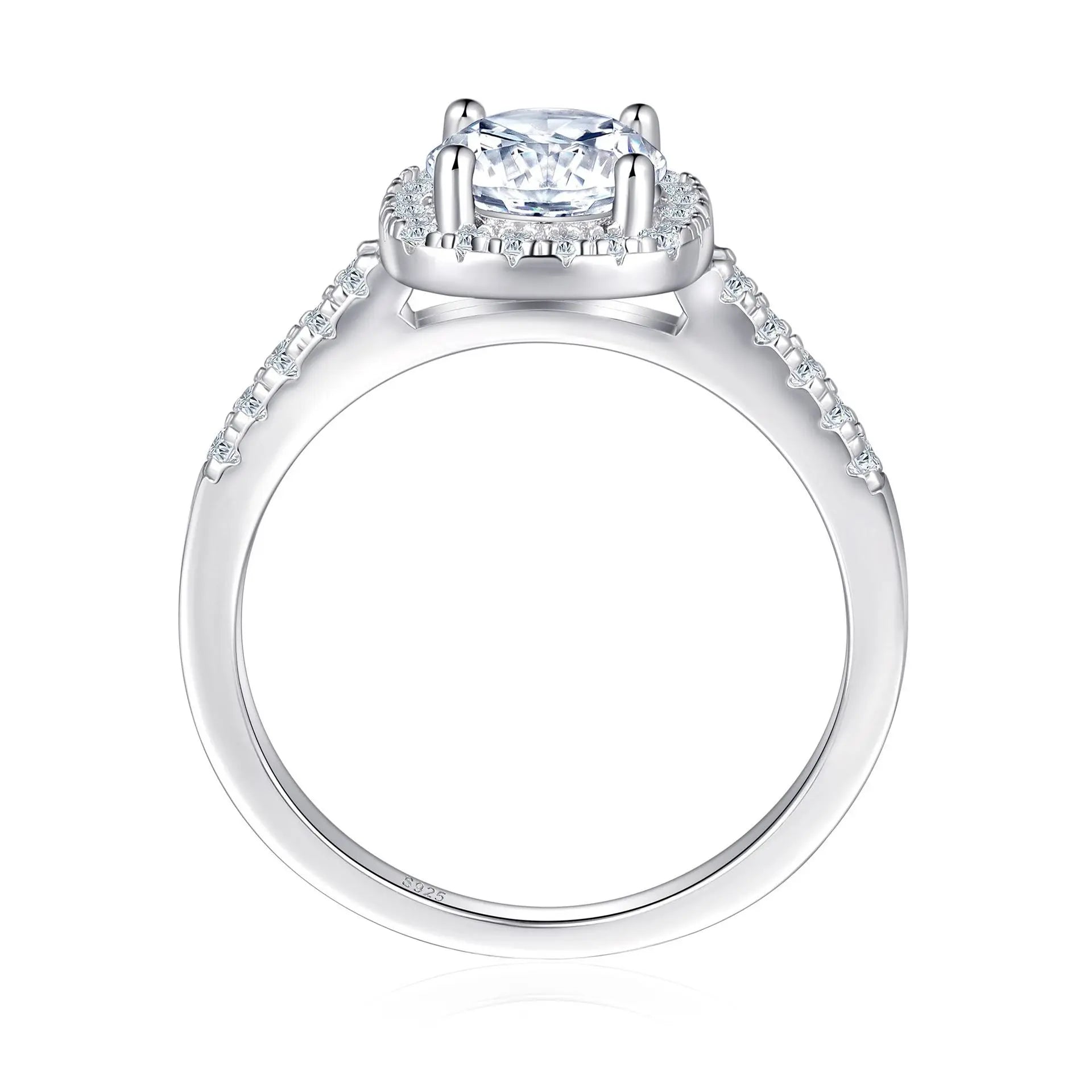 925 Sterling Silver Ladies Casual Rings Wholesale Custom-made Rose Gold Rhodium Plated Zircon Brides' Wedding Engagement Parties