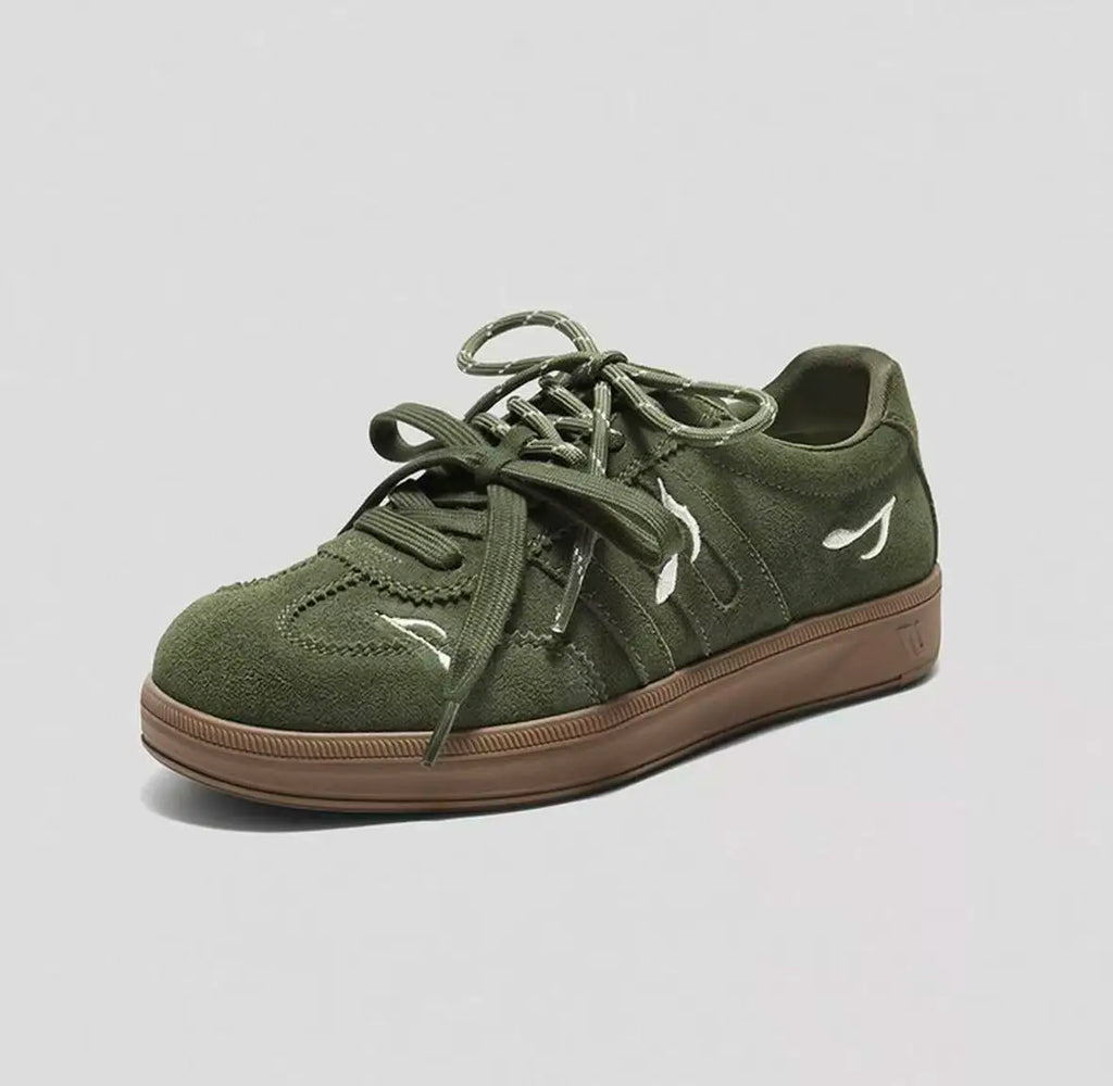 Chunky Retro Sneakers Genuine Leather Mesh Lightweight Comfort Versatile Colorways Men Women All-Day Walking Street Style