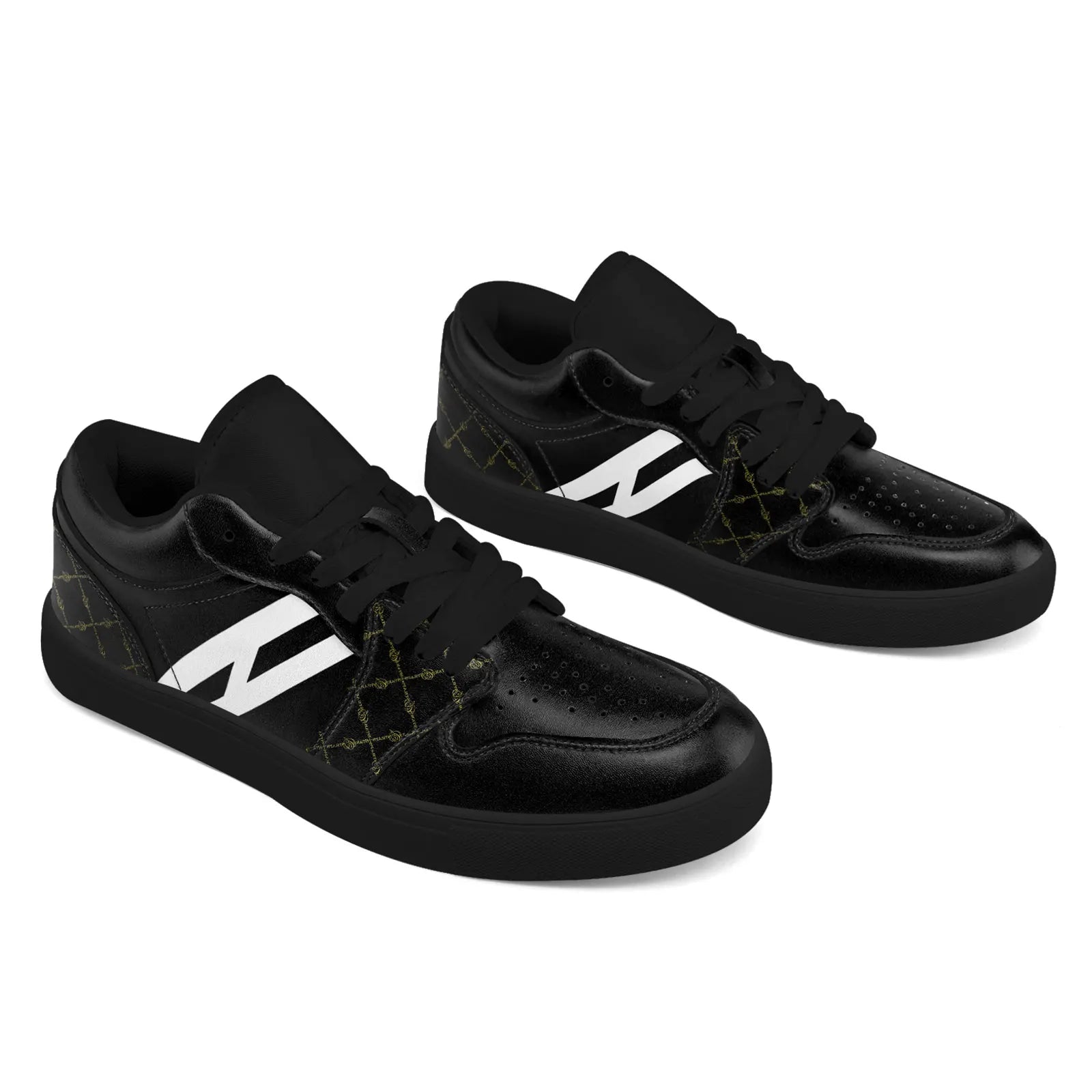 OEM Custom Men's Casual Sneakers Breathable Monogram Print Low MOQ Women's Walking Footwear | FN104-26020260629