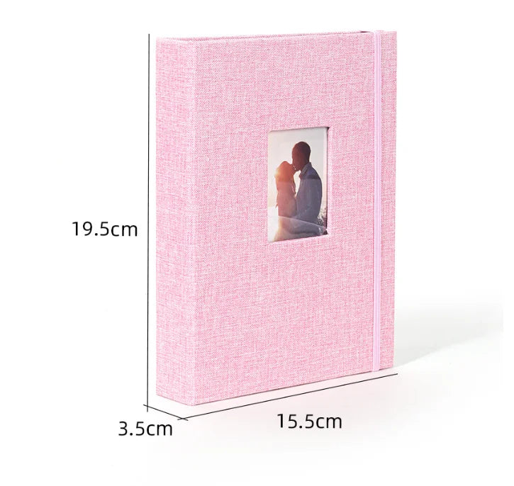 Lerp & Fabric Linen Photo Album with Window Design for Instax Mini 8/9/11/12 3inch Film Accessories for Instax Cameras