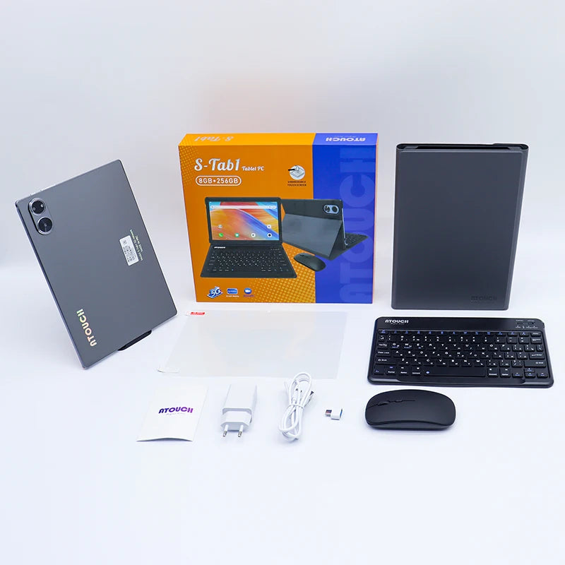 High Quality ATOUCH S-Tab 1 Tablet 10.1 Inch IPS Screen Ram 8GB Rom 256GB Android 12 Tablet PC for Business