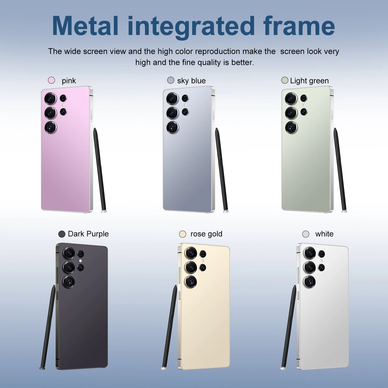 S25 Ultra Smart Android 15 5G Cell Phone with 8000MAH 16GB+1TB Memory Deca Core CPU