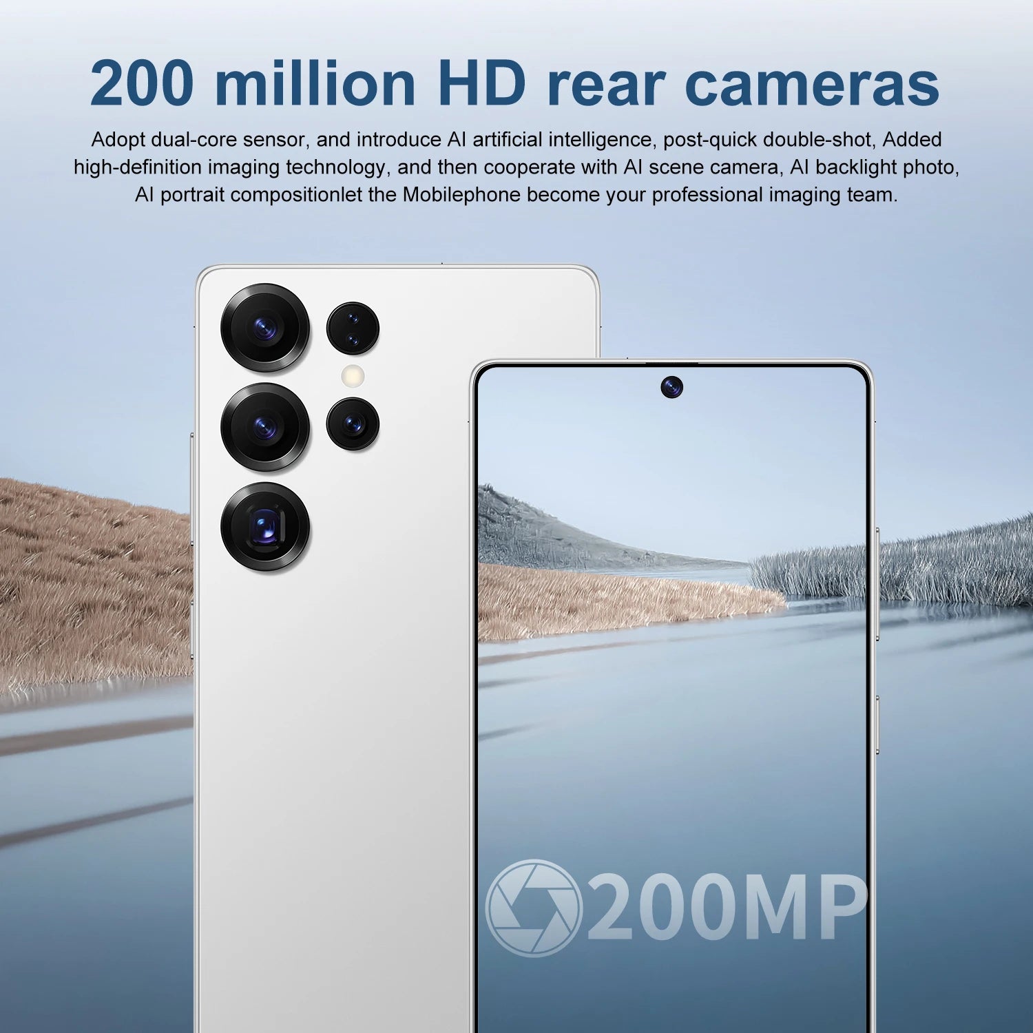 S25 Ultra Smart Android 15 5G Cell Phone with 8000MAH 16GB+1TB Memory Deca Core CPU