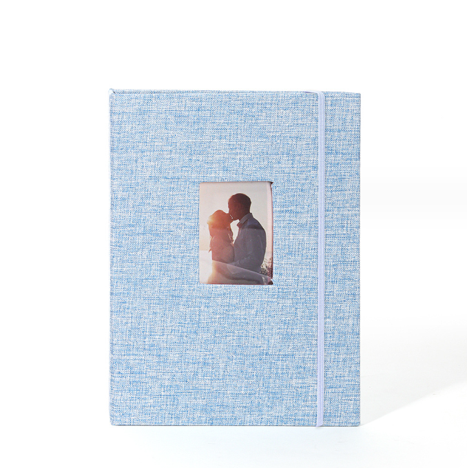Lerp & Fabric Linen Photo Album with Window Design for Instax Mini 8/9/11/12 3inch Film Accessories for Instax Cameras