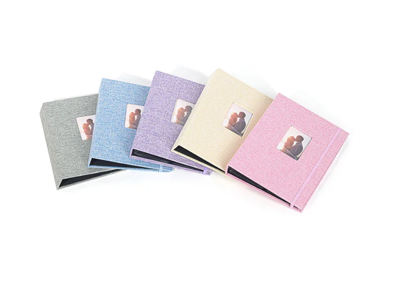 Lerp & Fabric Linen Photo Album with Window Design for Instax Mini 8/9/11/12 3inch Film Accessories for Instax Cameras