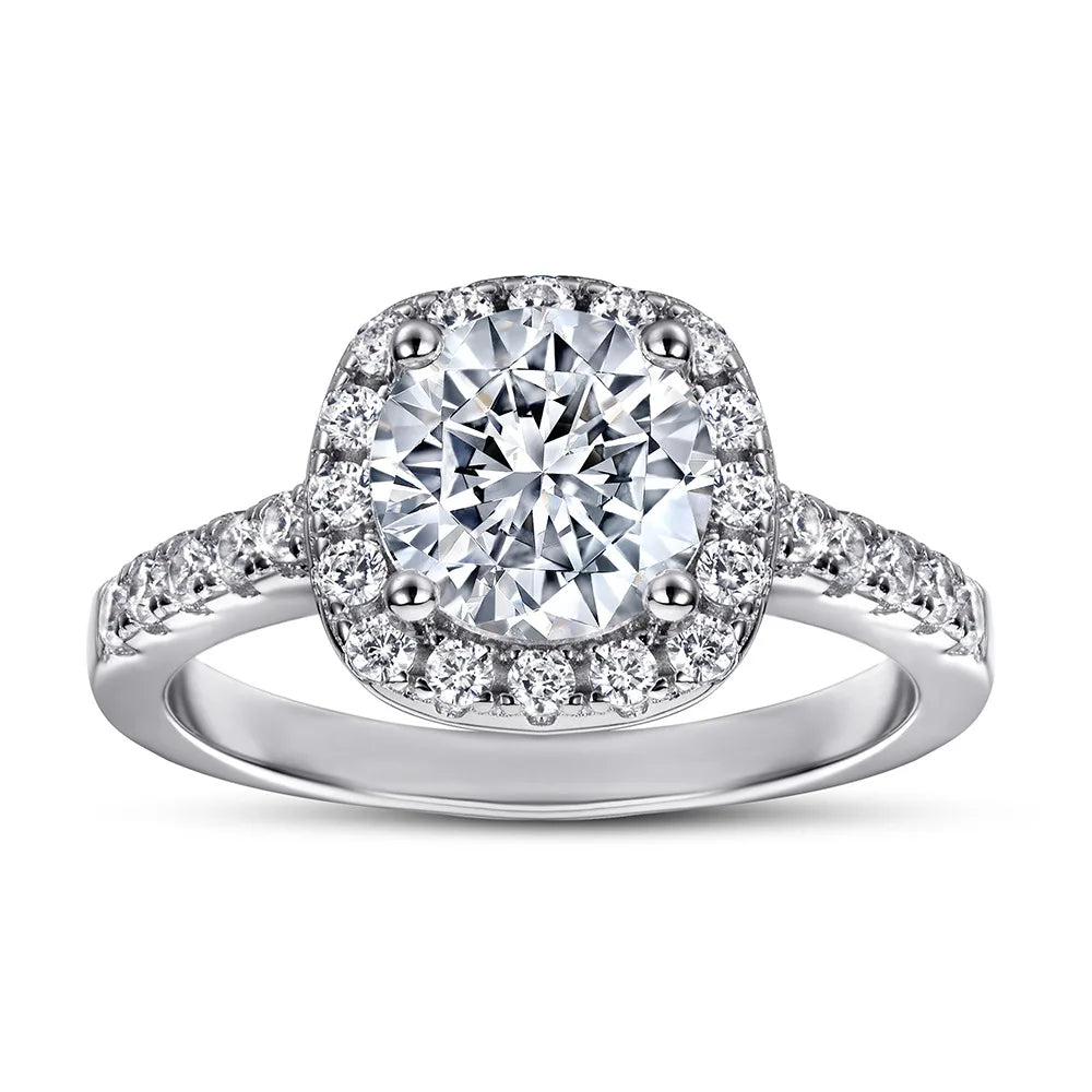 925 Sterling Silver Ladies Casual Rings Wholesale Custom-made Rose Gold Rhodium Plated Zircon Brides' Wedding Engagement Parties