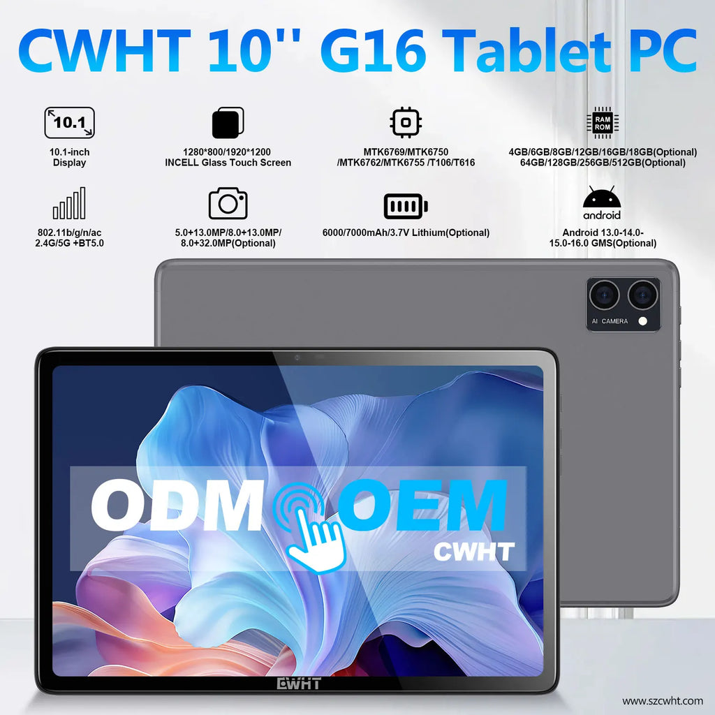 2026 New Arrival 2K Oem 16GB+1TB Android 13.0 Octa Core 2 in 1 Gaming Tablet PC